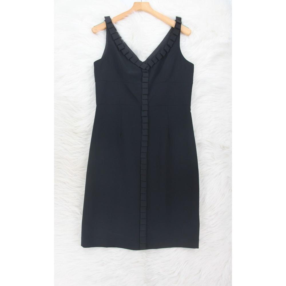 Cartise Black Women's Cocktail Sheath Dress 10 Designer NWT $260 LBD Classic